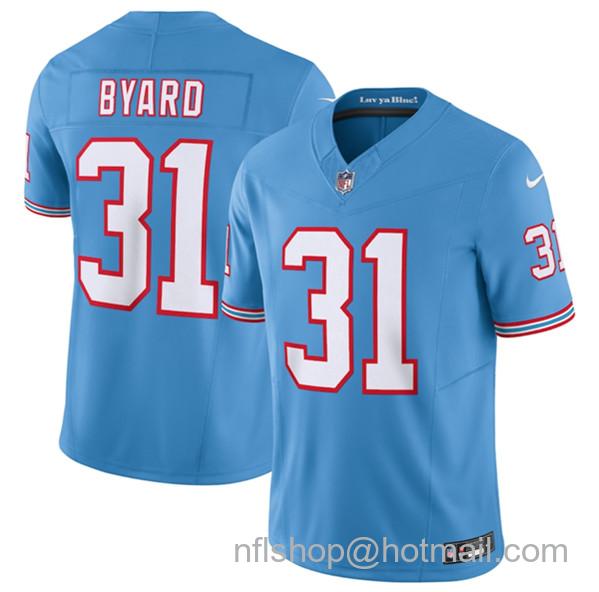 Kevin Byard Men's Tennessee Titans #31 2023 F.U.S.E. Vapor Limited Throwback Stitched Football Jersey - Light Blue