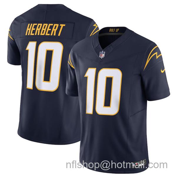 Justin Herbert Men's Los Angeles Chargers #10 2023 F.U.S.E. Vapor Untouchable Limited Stitched Jersey - Navy