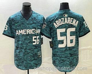 Randy Arozarena Men's Tampa Bay Rays #56 2023 All Star Cool Base Stitched Jersey - Teal