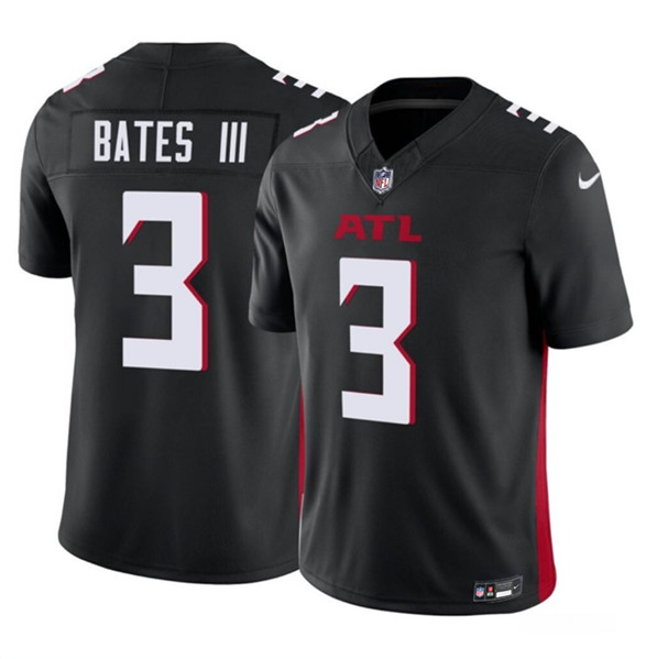 Men's Atlanta Falcons #3 Jessie Bates III Black 2023 F.U.S.E. Vapor Untouchable Limited Football Stitched Jersey