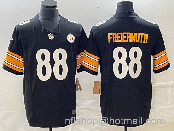 Men's Pittsburgh Steelers #88 Pat Freiermuth Black 2023 FUSE Vapor Limited Stitched Jersey