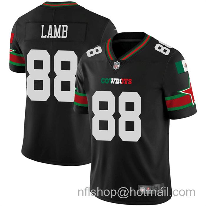 Men's Dallas Cowboys #88 CeeDee Lamb Black Mexico Vapor Limited Stitched Football Jersey