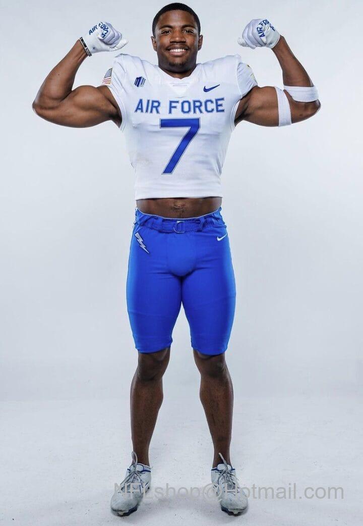 Men's Air Force Falcons #7 Trey Taylor White Jersey