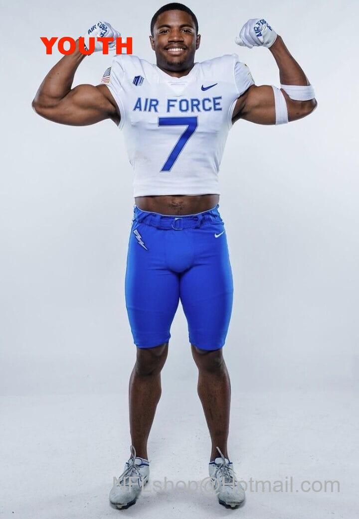 Youth Air Force Falcons #7 Trey Taylor White Jersey