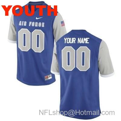 Youth Custom Air Force Falcons Name and Number Football Jersey