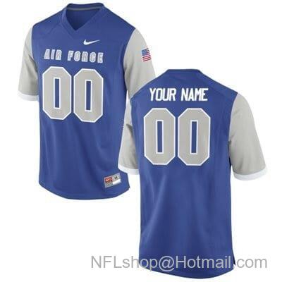 Men's Custom Air Force Falcons Name and Number Football Jersey