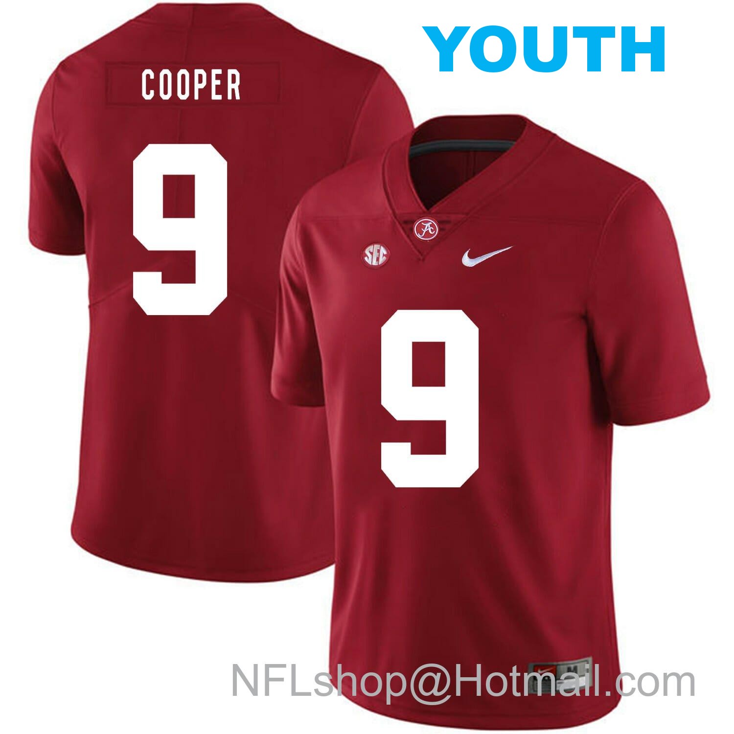 Nike Youth Alabama Crimson Tide #9 Amari Cooper College Football Jersey Red