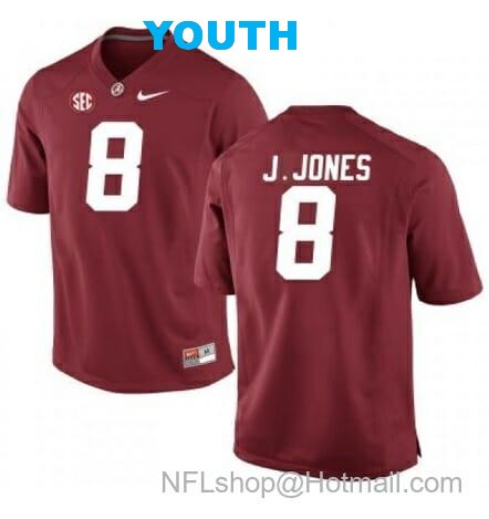 Nike Youth Alabama Crimson Tide #8 Julio Jones NCAA Football Jersey Red