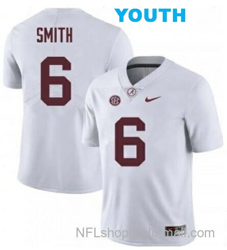 Nike Youth Alabama Crimson Tide #6 DeVonta Smith College Football Jersey White