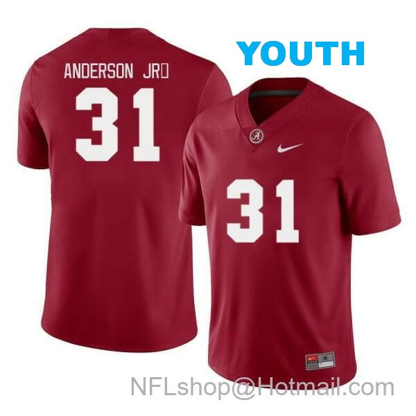 Nike Youth Alabama Crimson Tide #31 Will Anderson Jr. Football Game Jersey Red