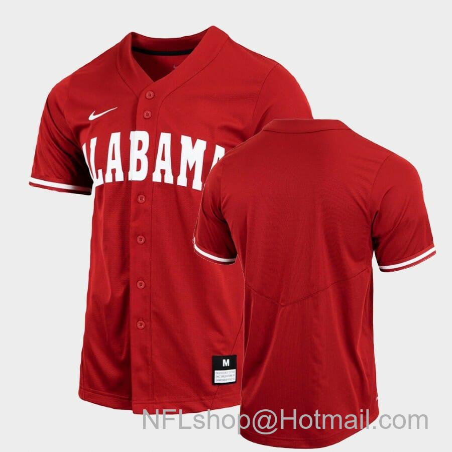 Men's Nike Alabama Crimson Tide Custom Name Number Crimson Baseball Jersey