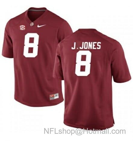 Men's Nike Alabama Crimson Tide #8 Julio Jones NCAA Football Jersey Red