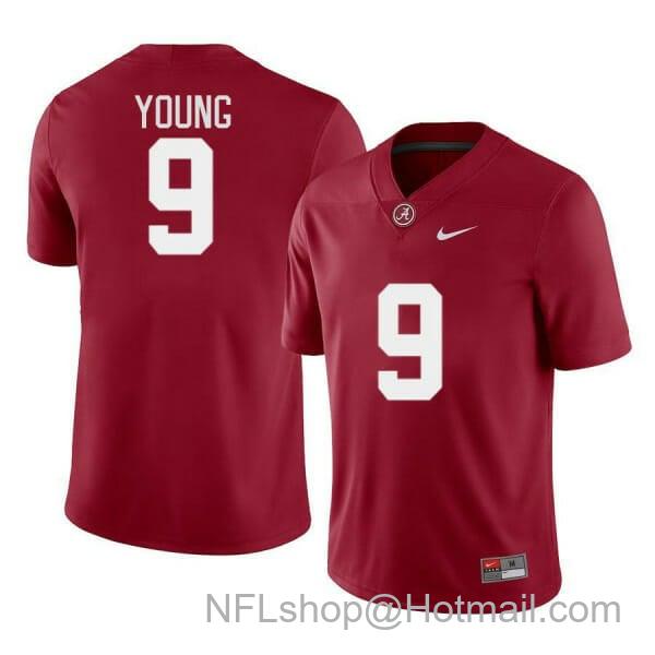 Men's Nike Alabama Crimson Tide #9 Bryce Young Jersey Football Game Red