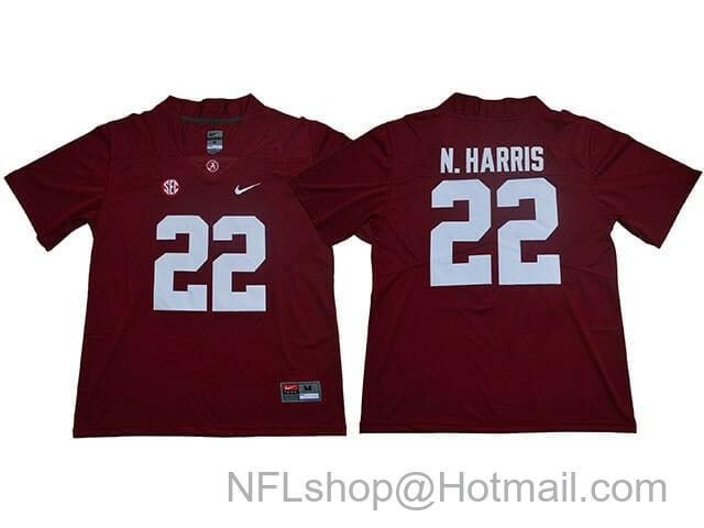 Men's Nike Alabama Crimson Tide #22 Najee Harris College Football Red Jersey