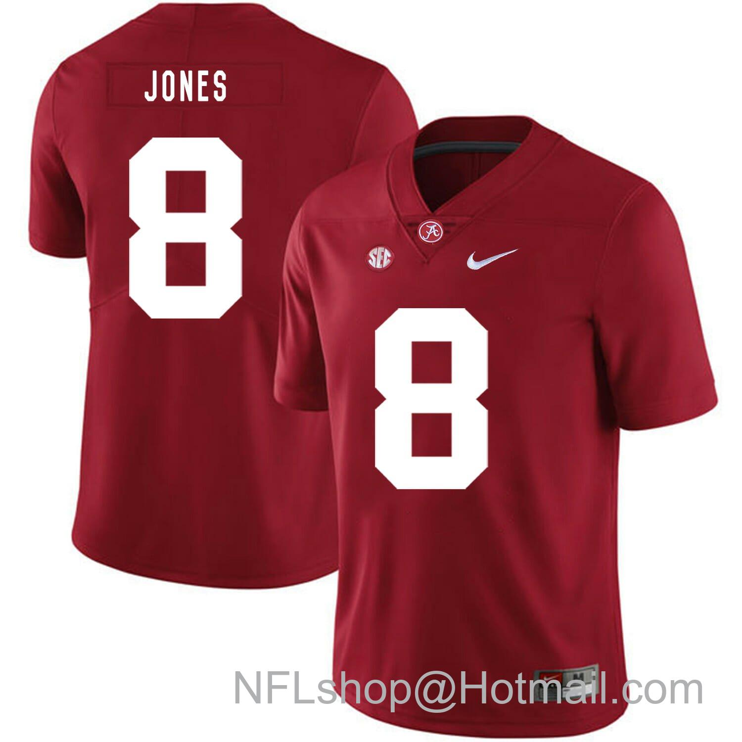 Men's Nike Alabama Crimson Tide #8 Julio Jones College Football Jersey Red