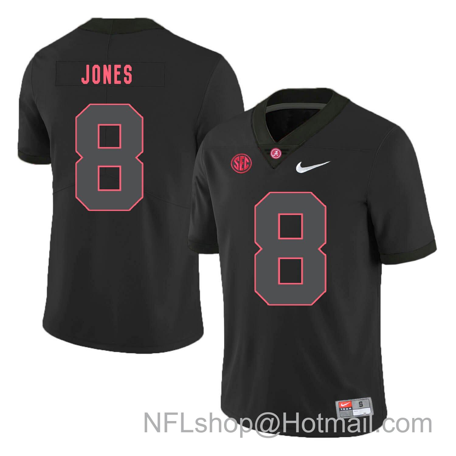 Men's Nike Alabama Crimson Tide #8 Julio Jones College Football Jersey Black