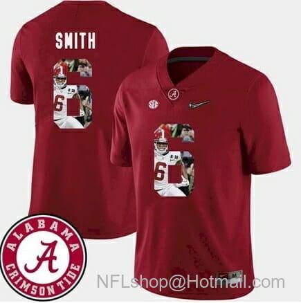 Men's Nike Alabama Crimson Tide #6 DeVonta Smith College Football Red Jersey