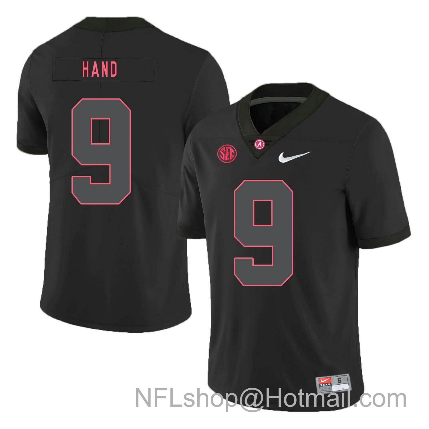 Men's Nike Alabama Crimson Tide #9 Da Shawn Hand College Football Jersey Black