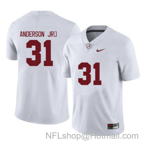 Men's Nike Alabama Crimson Tide #31 Will Anderson Jr. Football Game Jersey White