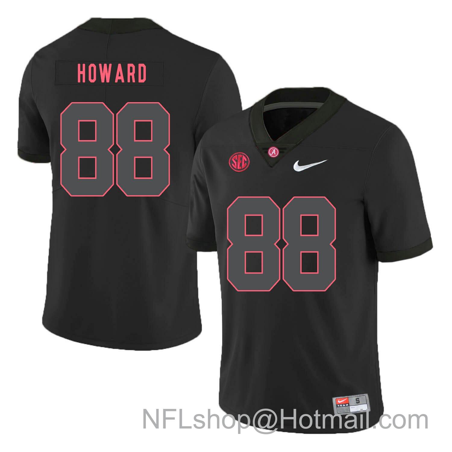 Men's Nike Alabama Crimson Tide #88 O.J Howard College Football Jersey Black