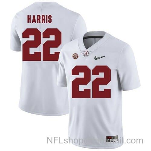 Men's Nike Alabama Crimson Tide #22 Najee Harris College Football White Jersey