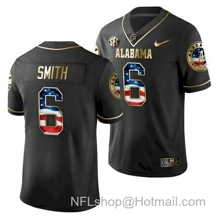 Men's Nike Alabama Crimson Tide #6 DeVonta Smith College Football Jersey Black