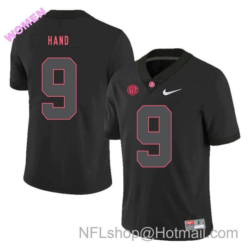 Women's Nike Alabama Crimson Tide #9 Da Shawn Hand College Football Jersey Black