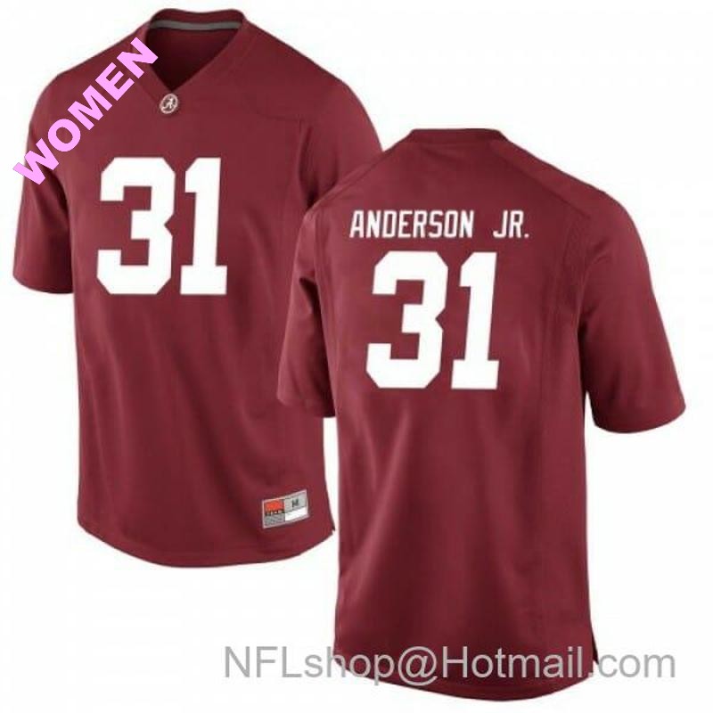 Women's Nike Alabama Crimson Tide #31 Will Anderson Jr. Football Game Red Jersey