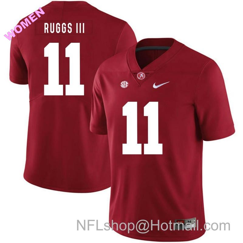 Women's Nike Alabama Crimson Tide #11 Henry Ruggs III College Football Jersey Red