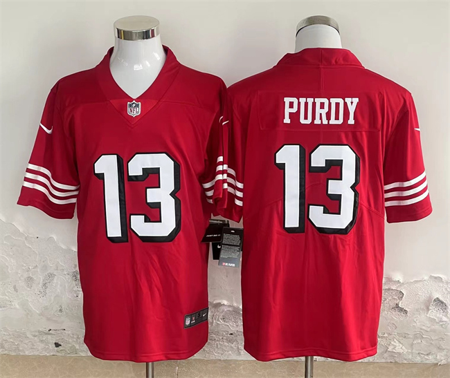 Men's San Francisco 49ers #13 Brock Purdy Red Vapor Untouchable Limited Stitched Jersey