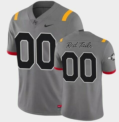 Men's Air Force Falcons Custom Jersey Name and Number Red Tails Alternate