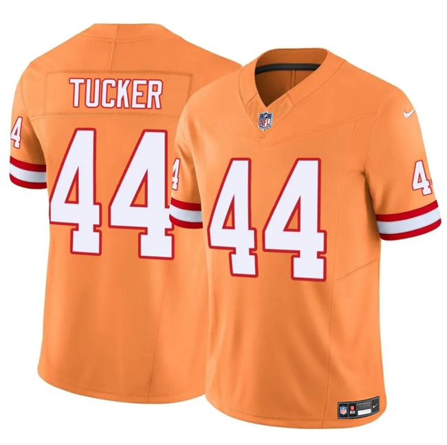 Men's Tampa Bay Buccaneers #44 Sean Tucker Orange F.U.S.E. Throwback Limited Stitched Jersey