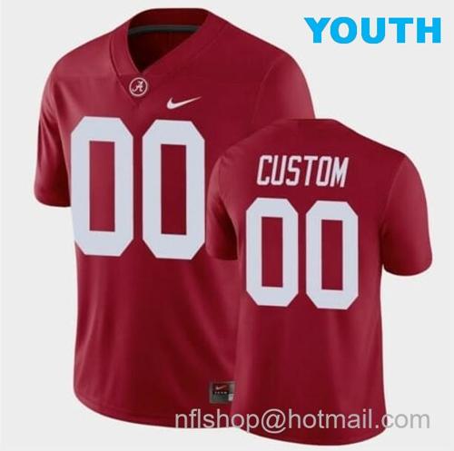 Youth Nike Alabama Crimson Tide Custom Football Jersey Game Alumni Player Red