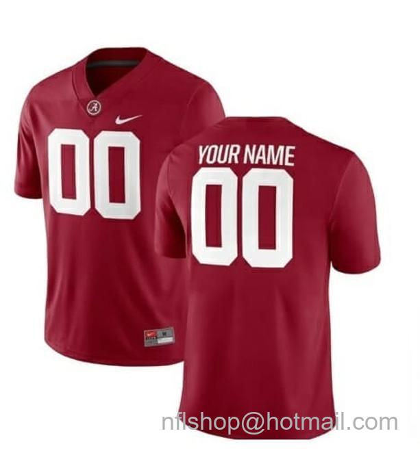 Men's Nike Alabama Crimson Tide Custom Football Jersey Name Number College Red