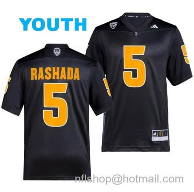 Youth Arizona State Sun Devils Jaden Rashada Jersey #5 Premier Black College Football 2023