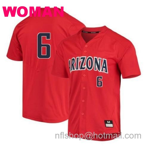 Women's Daniel Susac Jersey Arizona Wildcats Baseball NCAA College Red Alumni #6127