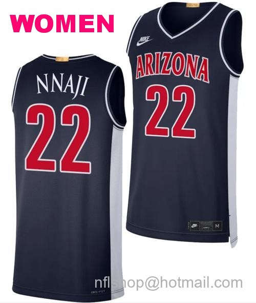 Women's Arizona Wildcats Zeke Nnaji Jersey #22 Limited Retro Basketball 2023-24 Navy90