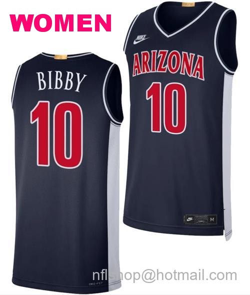 Women's Arizona Wildcats Mike Bibby Jersey #10 Limited Retro Basketball 2023-24 Navy85