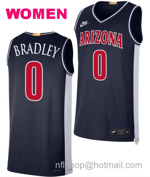 Women's Arizona Wildcats Jaden Bradley Jersey #0 Limited Retro Basketball 2023-24 Navy76