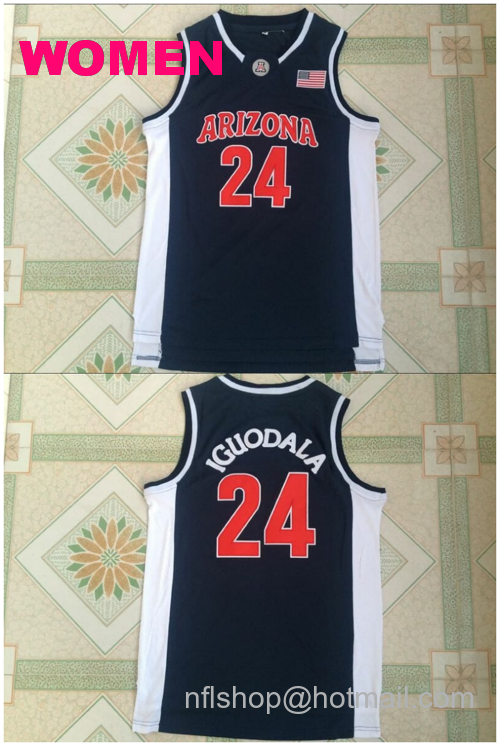 Women's Arizona Wildcats #24 Andre Iguodala NCAA Basketball Jersey48