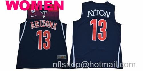 Women's Arizona Wildcats #13 Ayton NCAA Basketball Jersey39