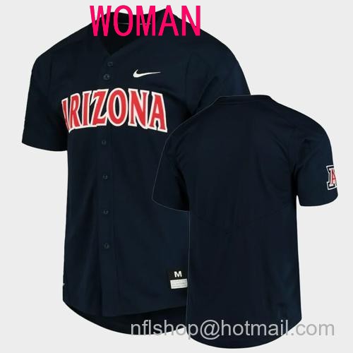 Women's Arizona Wildcats Custom Name and Number Navy College Baseball Jersey70