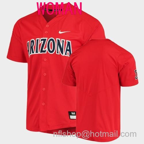 Women's Arizona Wildcats Custom Name Number Red College Baseball Elite Jersey71