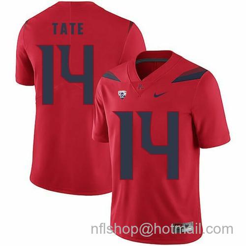 Men's Arizona Wildcats #14 Khalil Tate NCAA College Football Jersey Red44