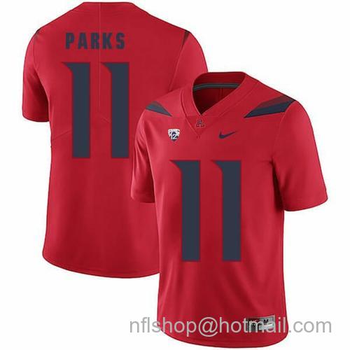 Men's Arizona Wildcats #11 Will Parks NCAA College Football Jersey Red35