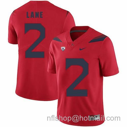 Men's Arizona Wildcats #2 K'Hari Lane NCAA College Football Jersey Red14