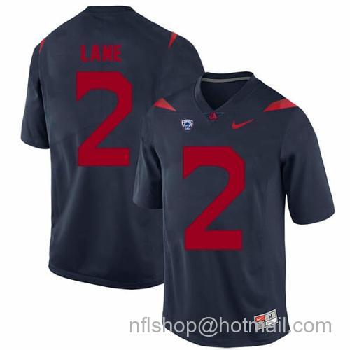 Men's Arizona Wildcats #2 K'Hari Lane NCAA College Football Jersey Blue13