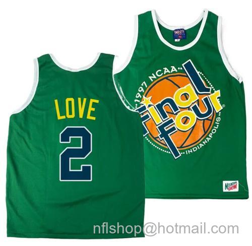 Men's Arizona Wildcats Caleb Love Jersey #2 1997 NCAA Champions Final Four Green67