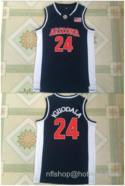 Men's Arizona Wildcats #24 Andre Iguodala NCAA Basketball Jersey48