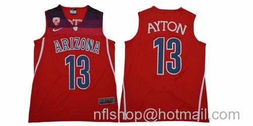 Men's Arizona Wildcats #13 Ayton NCAA Basketball Jersey Red37